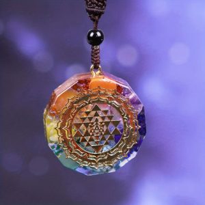 Chakra Orgonite Necklace - Balances Orgone Energy & EMF Protection